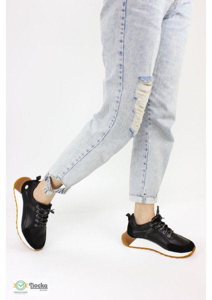 Kadın Spor Tarz Ortopedik Hakiki Deri Sneaker Ayakkabı M25/YA-ADY