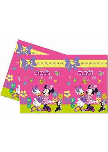 Lisanslı Minnie Temalı Masa Örtüsü 120X180CM