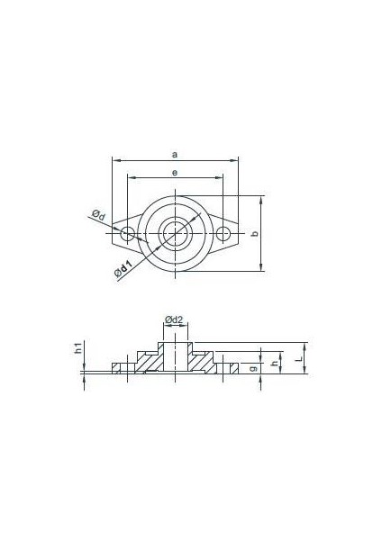 UFL003 Rulmanlı Yatak Ø17 mm