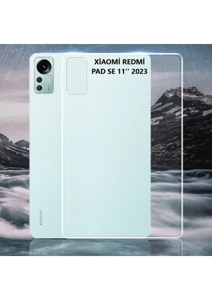 Xiaomi Redmi Pad Se 11 Inç Uyumlu Kılıf Şeffaf Silikon Süper Ince Koruyucu Tasarım Transparan