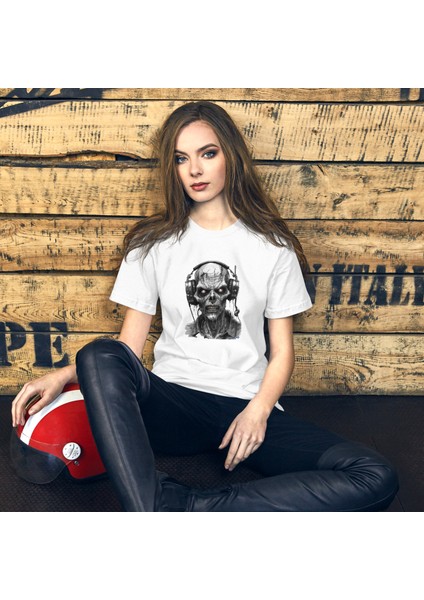Dark Art Theme Metal Head T-Shirt fırsatları