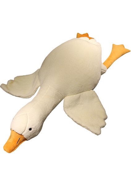 Büyük Beyaz Kaz Yastık Internet Ünlü Bebek Peluş Oyuncak Bebek Uyku Yastığı Douyin Aynı Oyuncak Peluş (Yurt Dışından)
