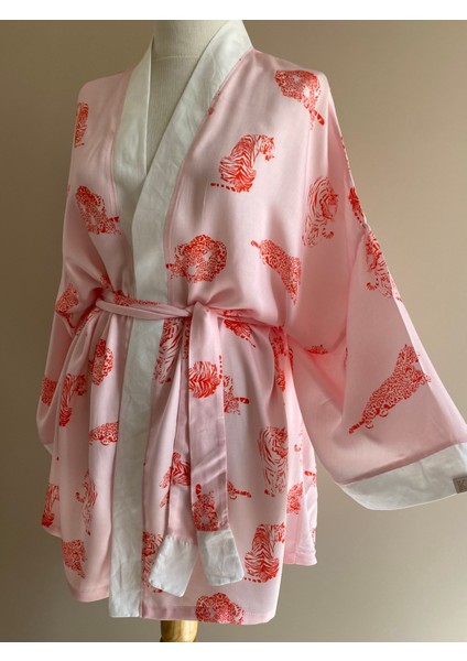 Vina Kuşaklı Kimono Ceket