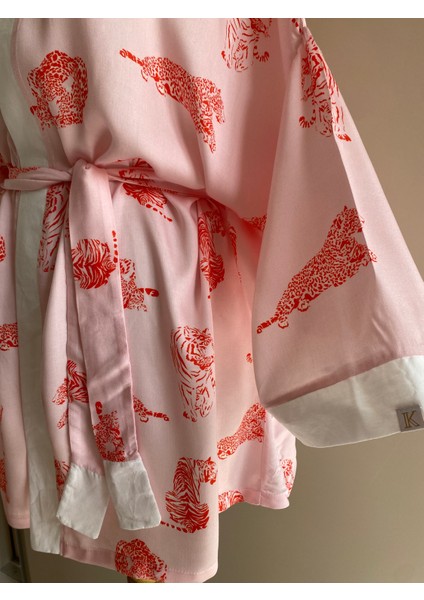 Vina Kuşaklı Kimono Ceket