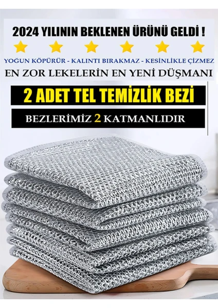 Mete Shoping Tel Temizlik Bezi - 2 Adet