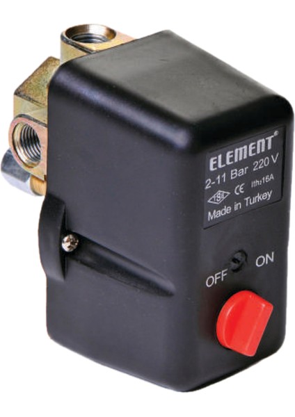 Elt-6co-3y (2-11) 3 Yollu On/off Kompresör Basınç Şalteri 220V- 1/2''