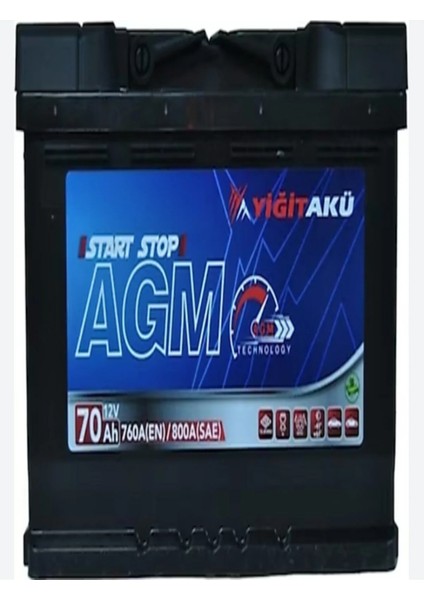 12V 70 Amper Agm Start-Stop Yiğit Akü.!! Güncel-Yeni Üretim.!! fiyatları