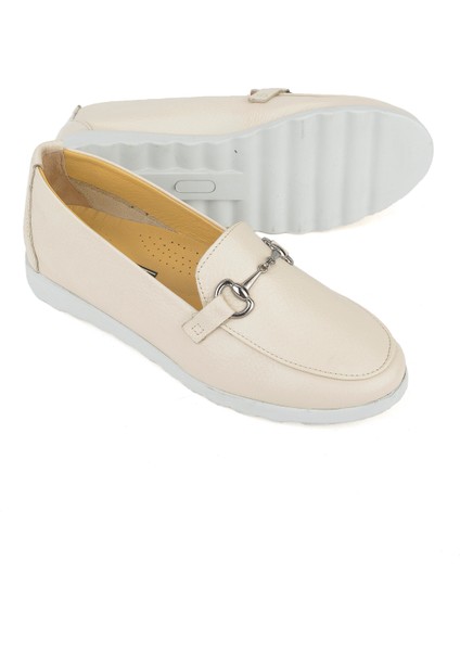 Ziya, Kadın Hakiki Deri Günlük Ayakkabı 1411022Z2072 Bej fırsatları