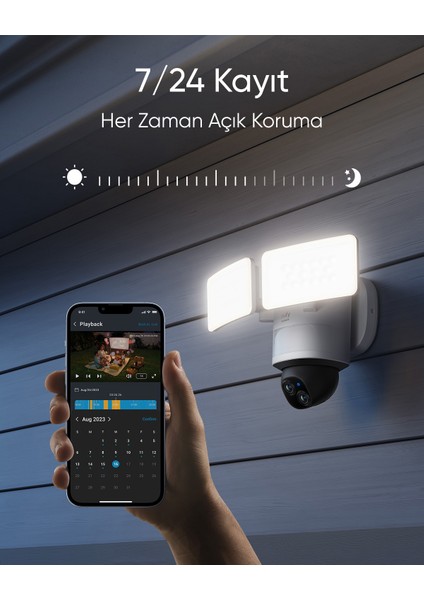 Eufy Güvenlik Projektör Kamerası E340