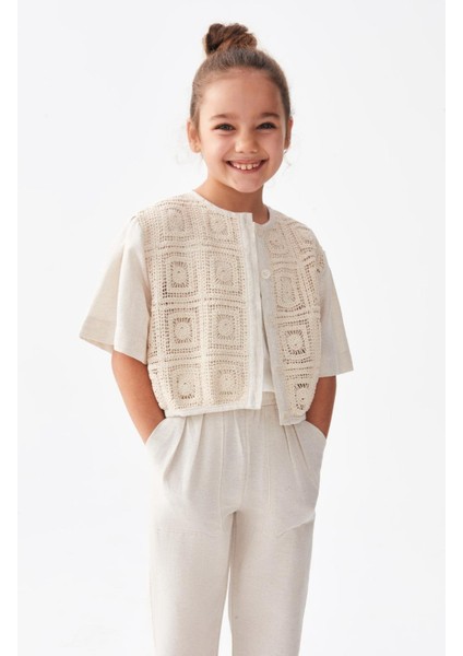 Kız Çocuk Mocca Keten Mevsimlik Ceket 36545 fiyatları