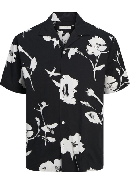 Blapalma Resort Erkek Siyah Klasik Yaka Gömlek