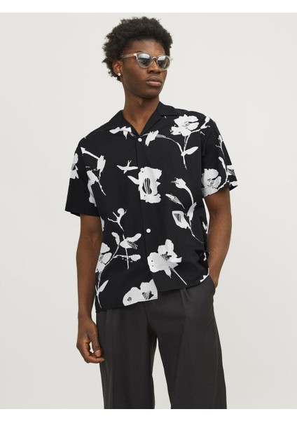 Blapalma Resort Erkek Siyah Klasik Yaka Gömlek modelleri