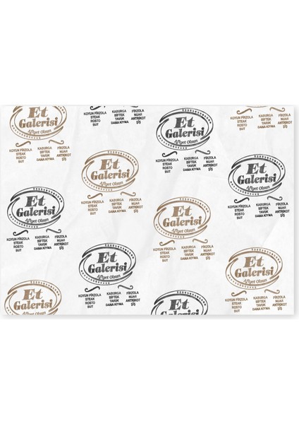 Lamineli Kasap Kağıdı 35 x 50 cm 10 kg