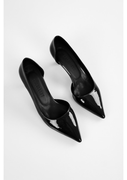 Aurna Siyah Rugan Stiletto modelleri