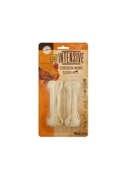 Intensive Tavuklu Köpek Ödül Kemiği 12 cm 2 Li Paket