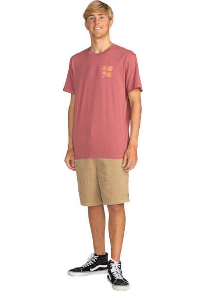 Side Shot Tees Erkek Kırmızı Tişört indirimleri