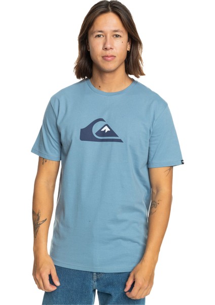 Comp Logo SS EQYZT07658-18406 ERKEK Mavi Tişört