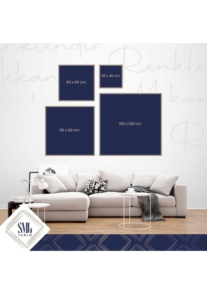 Seramik Moden Mozaik Sanatı Tiles Art Kare Kanvas Tablo