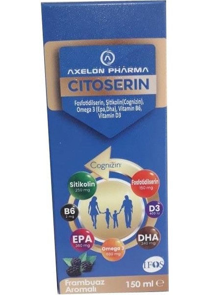 Axelon Citoserin Frambuaz Aromalı Sıvı 150ML