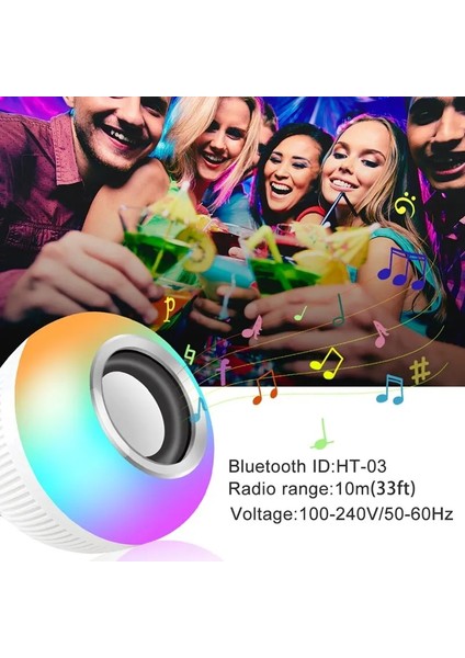 5W Tarzı Rgb LED Bluetooth Lamba Akıllı Ampul E27 12W Bluetooth Hoparlör Müzik Ampul Akıllı Lamba App Kontrolü Kısılabilir Ampul Rgb Dekor Işık (Yurt Dışından)