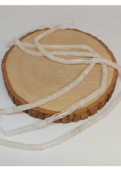 Kristal Kuvars Taşı Silindir Kesim 5.5x7.5mm Dizi (49302) modelleri