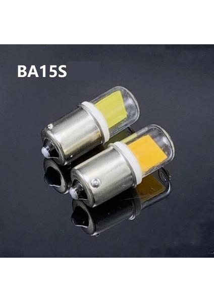 BA15S Tarzı BA15S Mini LED Ampul Cob 5 W BA15D BA15S E11 E12 E14 G4 G8 G9 45 W Halojen Lambalar Avize Işıkları Cam Kapak + Seramik Değiştirin (Yurt Dışından)