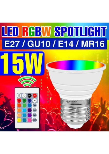 TIP-B-E14-5W Stili TIP-B-E14-5W Rgb LED Işık E27 LED Ampul 220 V Akıllı Lamba GU10 Spot Renkli Lamba E14 Lampe LED Gu5.3 Işık MR16 Ev Dekor Için Kısılabilir Ampul (Yurt Dışından)