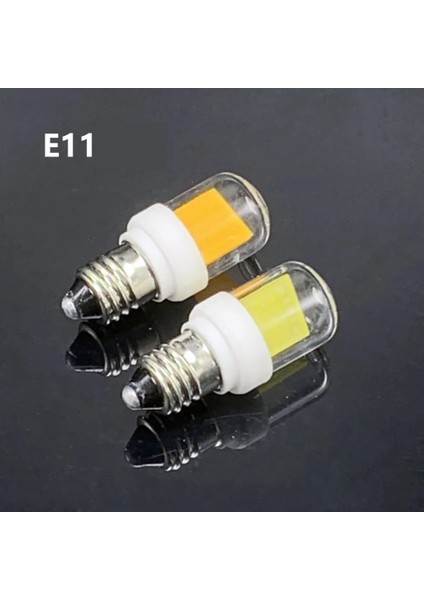 BA15S Tarzı E11 Mini LED Ampul Cob 5 W BA15D BA15S E11 E12 E14 G4 G8 G9 45 W Halojen Lambalar Avize Işıkları Cam Kapak + Seramik Değiştirin (Yurt Dışından)