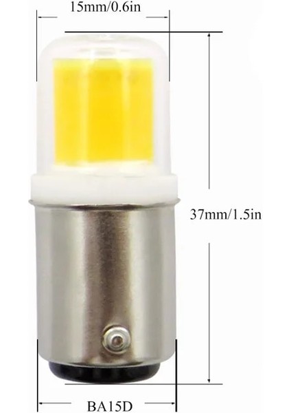 BA15S Tarzı E11 Mini LED Ampul Cob 5 W BA15D BA15S E11 E12 E14 G4 G8 G9 45 W Halojen Lambalar Avize Işıkları Cam Kapak + Seramik Değiştirin (Yurt Dışından) indirimleri