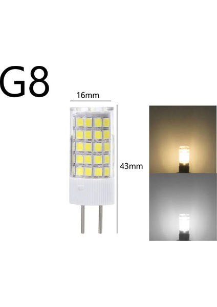G9 Tarzı G8 Kısılabilir G4 G8 Gy6.35 G9 E14 E17 E11 E12 BA15D LED Mısır Işık Md 64LED 7W Ampul LED Lamba 60W Halojen Işıkları Değiştirin (Yurt Dışından)