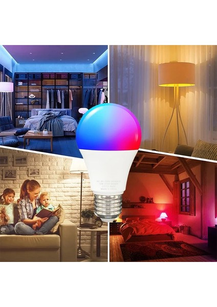 15W Tarzı B22 Tuya Wifi Akıllı Ampul Uyumlu B22 E27 LED Rgbcw Akıllı Ampul Google Home Yandex Alice Üzerinden Ses Kontrolü (Yurt Dışından)