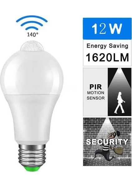 1 Adet Tarzı 21W Hareket Sensörü 10W 15W 20W Radar Hassas Algılama Hareket Sensörlü Işık E27 LED Lamba Otomatik Açma Kapama Gece Lambası Sensörü Ampul (Yurt Dışından)