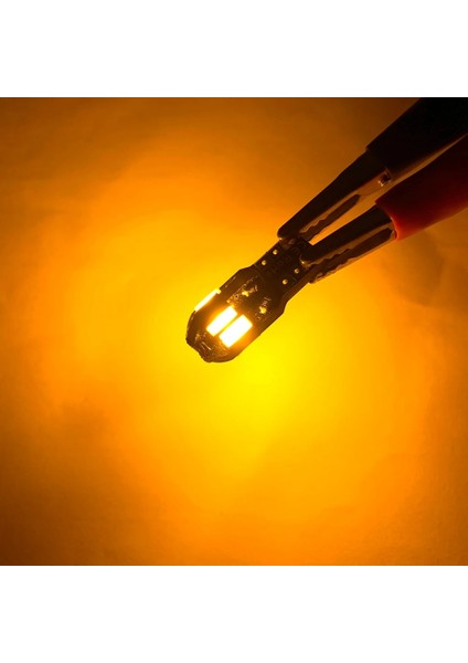 20 Adet Tarzı Sarı Pcs W5W T10 LED Ampuller Canbus Smd 12V 6000K LED Araç Iç Harita Kubbe Işıkları Park Lambası Otomatik Sinyal Lambası (Yurt Dışından)