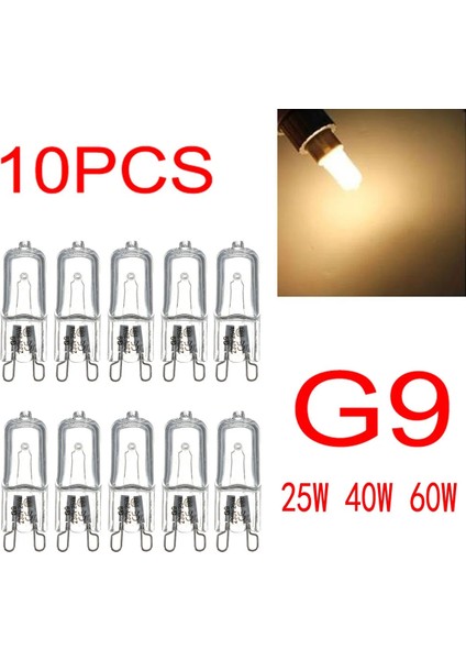 40W Tarzı Temizlemek Lot G9 25W 40W 60W Taşınabilir Sıcak Beyaz Halojen Ampul Işık Lambası K Globe 230V Kapsül Şeffaf Ampuller (Yurt Dışından)