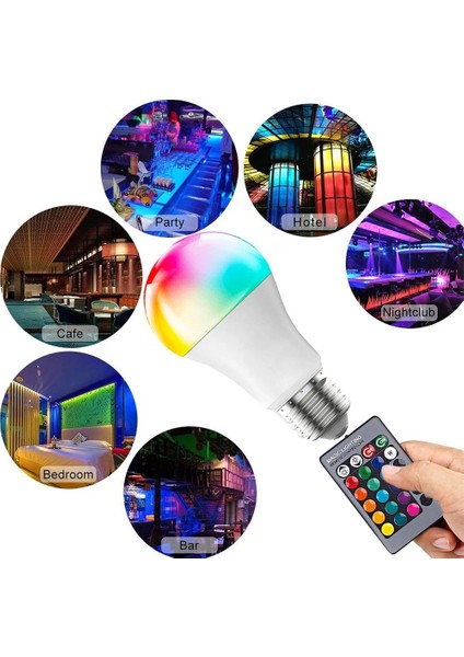 20W 220V E27 LED Rgb Ampul Işık 10W 15W 20W Rgbw Lamba Ir Uzaktan Kumanda Spot Ampul Akıllı Renk Değiştiren LED Lamba Ev Bar Dekor (Yurt Dışından) fırsatları