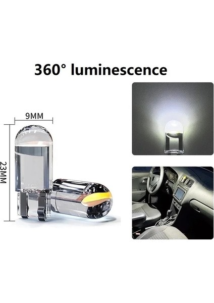 Yeşil T10 LED Kristal Ampul Araba Sinyal Entegre Işık 7 Renk Kama Plaka Işığı Kubbe Gösterge Işığı Okuma Işığı (Yurt Dışından)