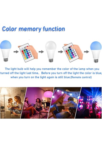 2 Adet Tarzı GU10 1- LED Ampul Rgb Ac Akıllı LED Lamba E27 Lampada Kısılabilir Sihirli Ampul Spot Renkli Bombillas Parti Dekor Aydınlatma (Yurt Dışından)