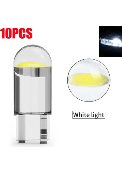 Beyaz T10 LED Kristal Ampul Araba Sinyal Entegre Işık 7 Renk Kama Plaka Işığı Kubbe Gösterge Işığı Okuma Işığı (Yurt Dışından)