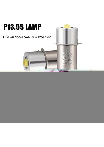 B 1 Adet El Feneri P13.5S Dc Dc LED Yükseltme Yedek Ampuller Beyaz Sıcak Işık El Feneri Dayanıklı Çalışma Acil Durum Lambası (Yurt Dışından)