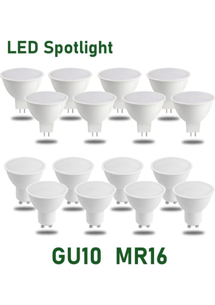 3W Tarzı 6000K 1- GU10 MR16 LED Ampul Gu5.3 Gömülü Raylı Aydınlatma Için Ampul Değiştirme 8 W Ampul Mutfak Davlumbaz Oturma Odası Yatak Odası Için (Yurt Dışından)