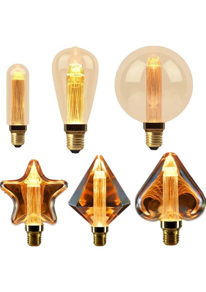 85-265V Tarzı Beyaz Edison LED Işık Kılavuz Ampul Ev 110 V ST64 G95 G125 Aşk 2000 K Lamba Eski Akkor Dekorasyon Tatil Düğün Parti (Yurt Dışından) fiyatları