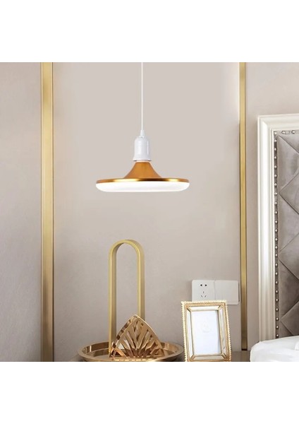 15W Tarzı Beyaz LED Ampul Ac 220V E27 Taban Ev Enerji Tasarruflu Lamba 18W Iç Aydınlatma Uçan Daire Işık 6500K Tavan Lambası Garaj Işığı (Yurt Dışından) modelleri