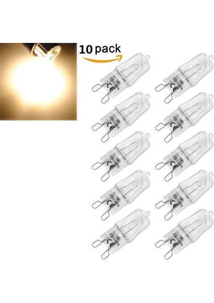 10 Adet Tarzı 40W G Eco Halojen Ampuller V 40W LED Lamba Ampuller Takılan Boncuklar Kristal Lamba Halojen Ampul Iç Aydınlatma Ampulleri (Yurt Dışından)