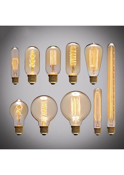 110V Tarzı T300 Vintage Edison Ampul E27 Retro Lamba 40 W Ampul Vintage Ampul Edison Lamba Akkor Işık Edison Ampul (Yurt Dışından) modelleri
