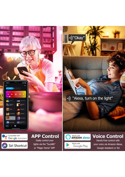 2 Adet LED Akıllı Ampul Tuya Akıllı Yaşam App Kontrolü Rgbcw 15W Ac Renk Değiştirilebilir Zamanlama Ev Aydınlatma Kısılabilir Bluetooth 4.0 E27 (Yurt Dışından)