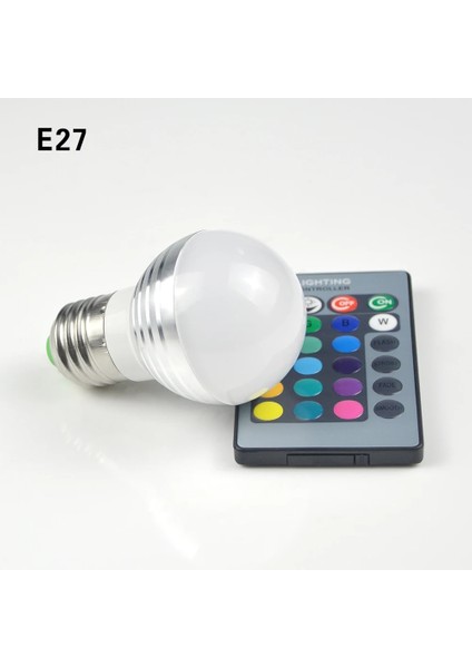 E14 E27 LED Ampul Rgb LED Işık 5 W Akıllı LED Lamba E14 Lampada Kısılabilir Sihirli Ampul Spot Renkli Bombillas Parti Dekor Aydınlatma (Yurt Dışından)