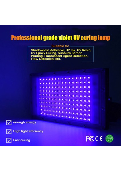 365X395 Nm Nearcam 300W Mor Işık 365NM Uv Kürleme Lamm Floresan Algılama Lambası Gölgesiz Tutkal Uv Kürleme Lambası Yeşil Yağ Reçine (Yurt Dışından) fiyatları