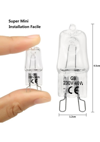 2 Adet Tarzı 40W G Eco Halojen Ampuller V 40W LED Lamba Ampuller Takılan Boncuklar Kristal Lamba Halojen Ampul Iç Aydınlatma Ampulleri (Yurt Dışından) indirimleri