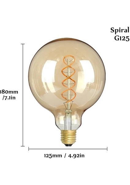 Değiştirilebilir Filament Aşk G125 Retro Akkor Edison Ampul LED Dekorasyon Vintage Cam Ampul Endüstriyel Edison Lav Lambası Ampul Dekor (Yurt Dışından)