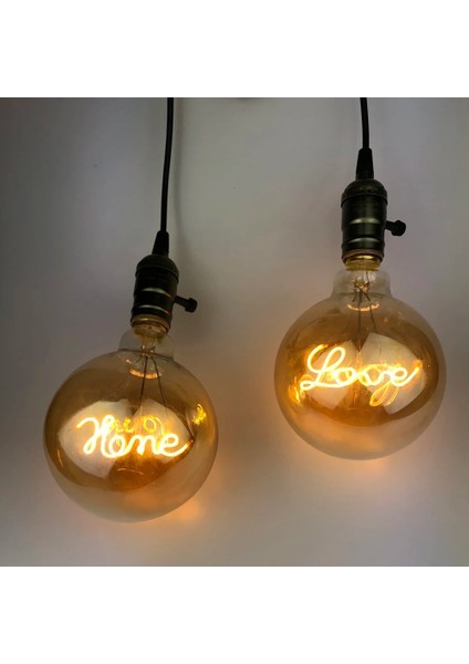 Değiştirilebilir Filament Aşk G125 Retro Akkor Edison Ampul LED Dekorasyon Vintage Cam Ampul Endüstriyel Edison Lav Lambası Ampul Dekor (Yurt Dışından) modelleri